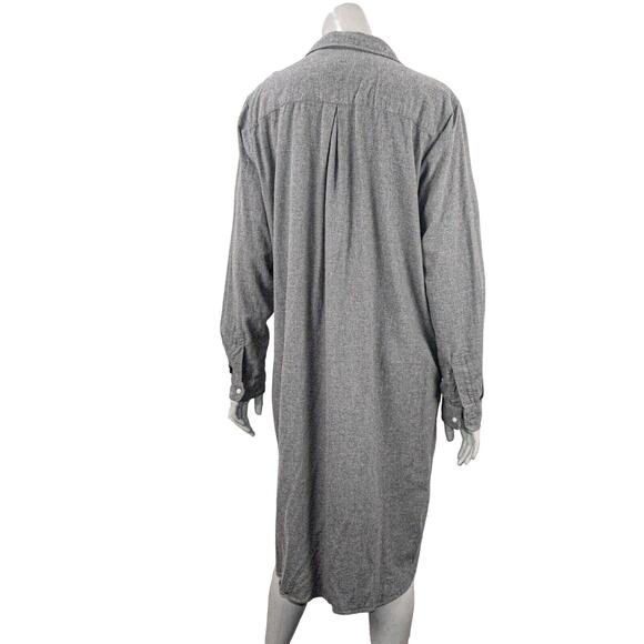 GRAYSON The HERO Women's button up Midi Dress Cotton Flannel Size 04 - Picture 4 of 10